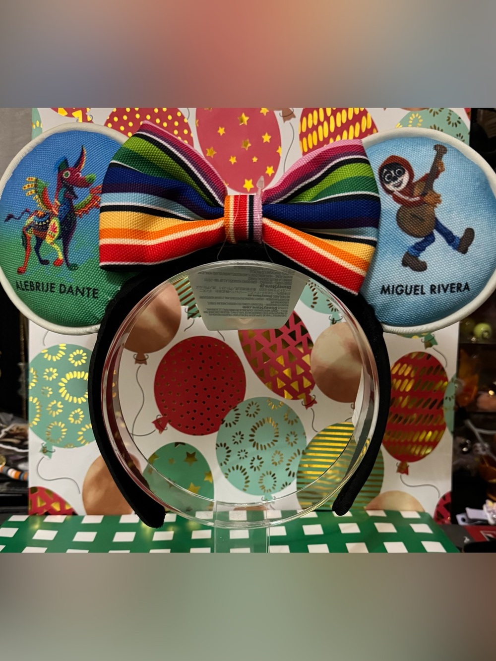 Coco lotería minnie ears headband